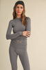 Charcoal Fitted Long Sleeve Top