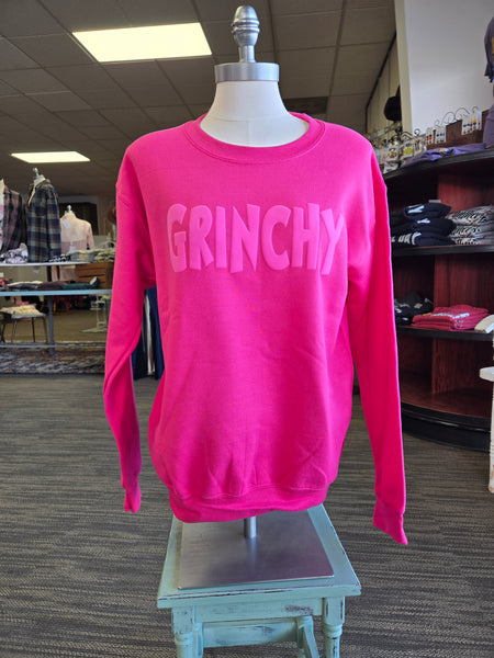 Pink Puff Grinchy Sweatshirt