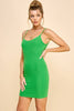 Green Double Layered Mini Dress