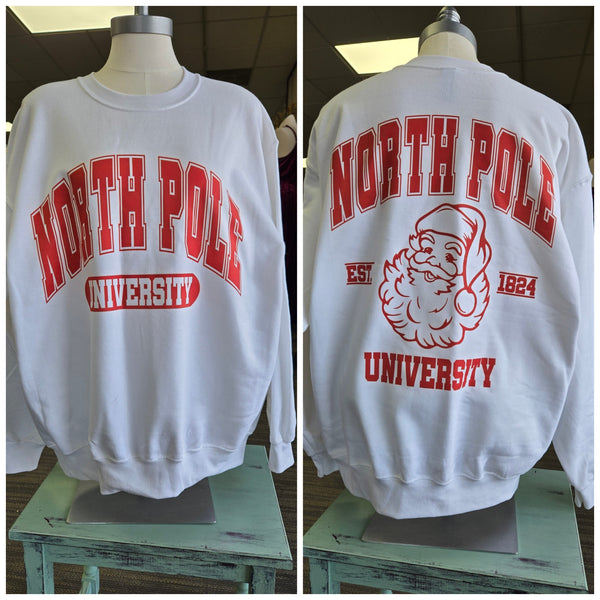 Red North Pole Sweatshirt PREORDER